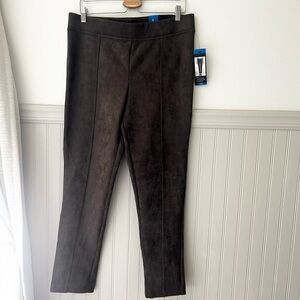 ⭐️ NEW Andrew Marc Large Chocolate Brown Suede-Style Stretch Pants